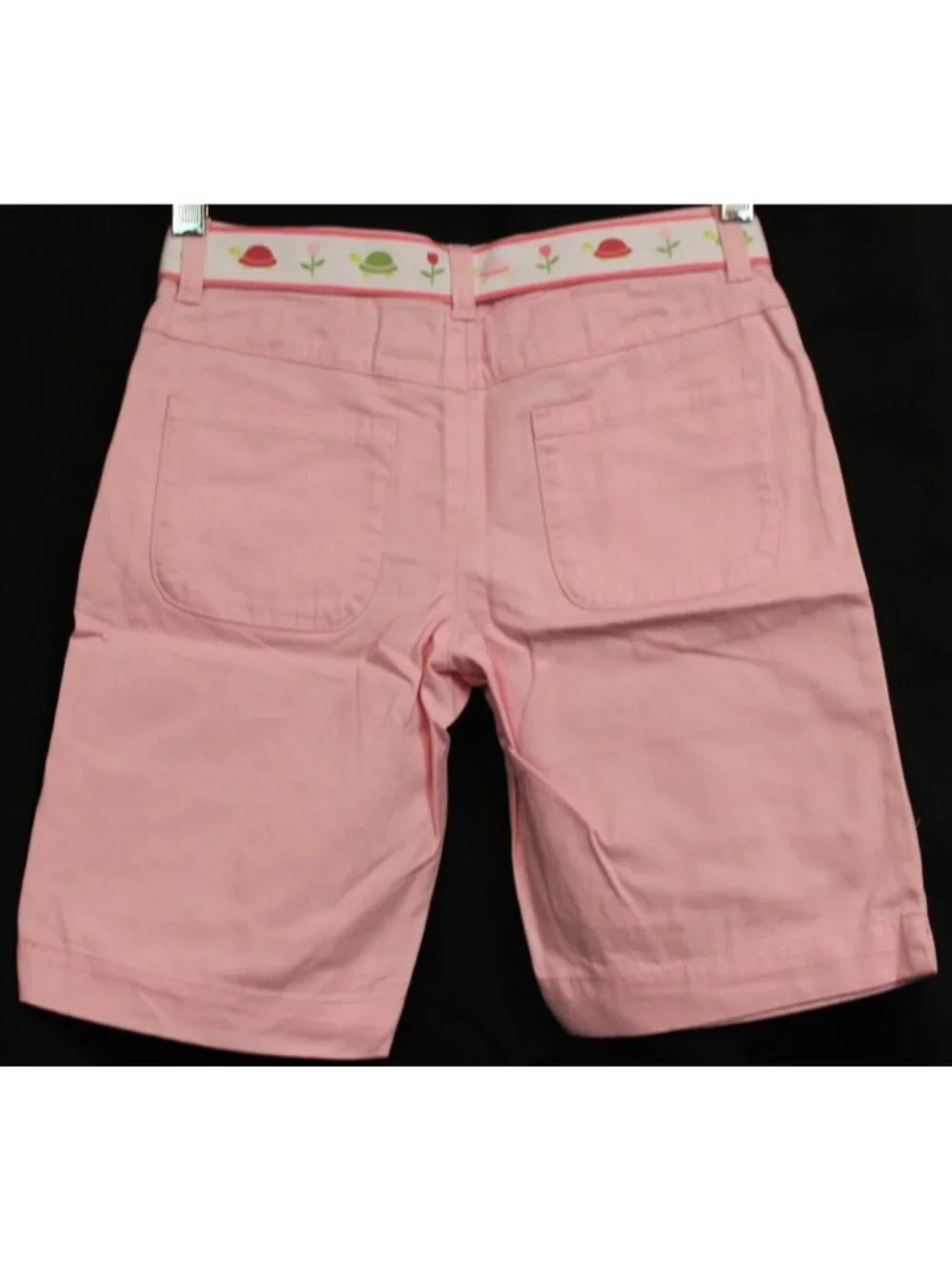 NWT 2010 Gymboree Tulip Garden Bermuda Shorts sz 9 Pink Ribbon Belt Bow Pocket